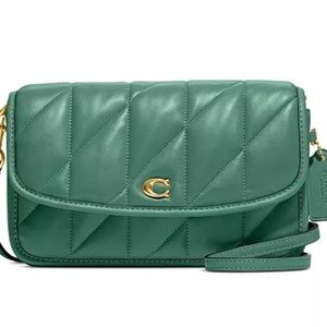 Coach Bright Green Quilted Hayden. NWT never used